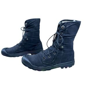 Palladium‎ Pampa Tactical Black Ripstop Canvas Combat Boots Mens 11.5 02478077